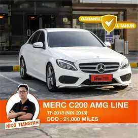 MERCEDES BENZ C200 AMG LINE 2018 MATIC