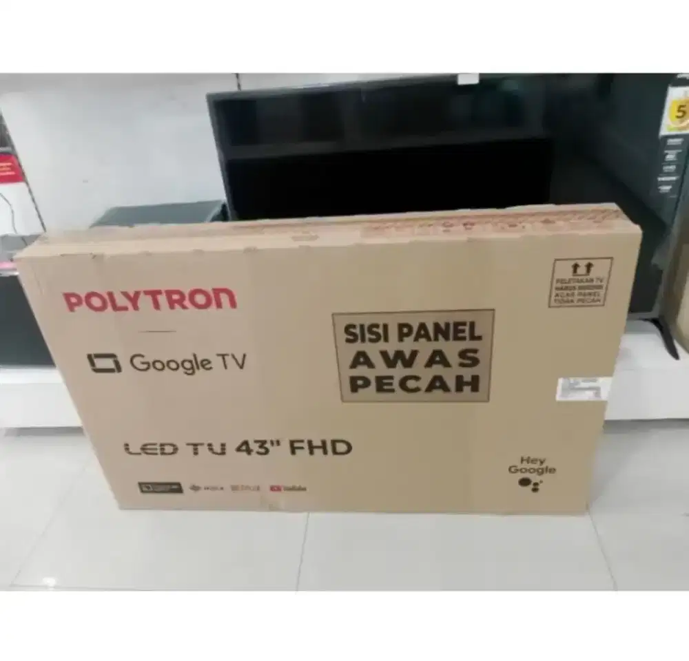 PROMO GOOGLE TV POLYTRON 43 INCI FULL HD GARANSI RESMI 5 TAHUN