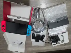 Nintendo switch oled fullset no minus pemakaian sendiri