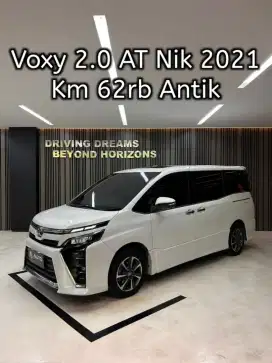 Toyota Voxy 2.0 AT 2021 Putih Km62rb B1203CZU