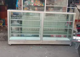 Etalase warung 2 meter lengkap