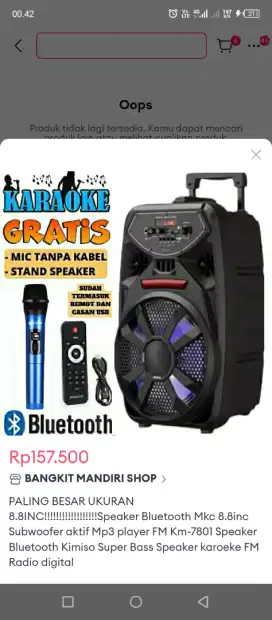 Speaker Bru 3 hari salah beli