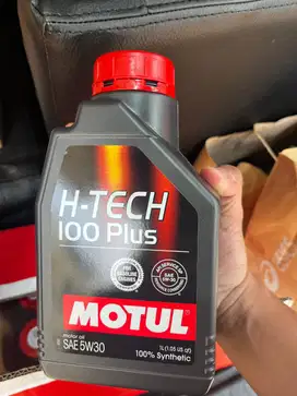 [1 LUSIN] Oli Mobil MOTUL H-TECH 100 Plus 5W30 SP 1 Liter