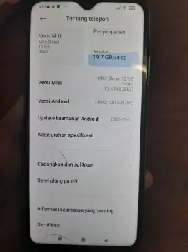 Redmi 9T 4/64 minus 3 helai garis kecil