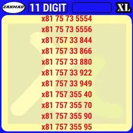 XL-E) NOCAN XL 11 DIGIT kartu perdana nomor cantik 11digit rapi super