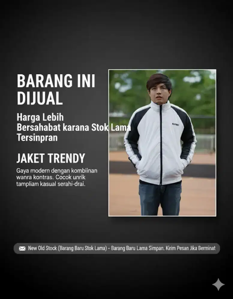 Jaket parasut 2 warna
