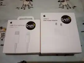 Adaptor Original Tam Iphone 25watt+Kabel Data Tipe C To Lighting(New)