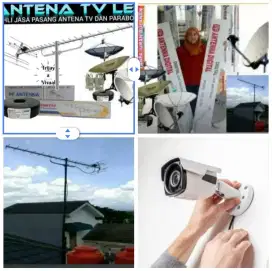 Ahli jasa pasang antena TV digital service parabola dan camera CCTV