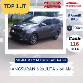 Promo TDP 1 Juta Sigra R 1.2 MT 2021 Abu-abu