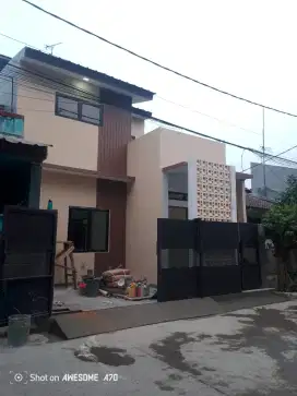 Dijual rumah tahap finishing di perumahan taman wisma asri 1 bekasi