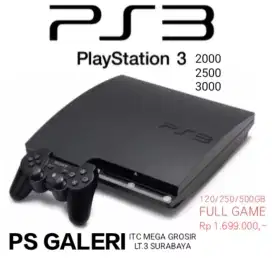 PS3 SLIM 120/500GB FULL GAME PROMO 9-9