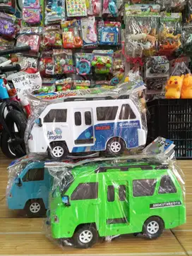 mainan anak mobil angkutan umum angkot baterai