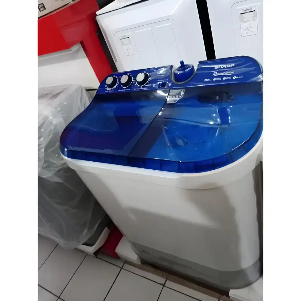 KREDIT MESIN CUCI SHARP 2 TABUNG TANPA DP BUNGA RINGAN