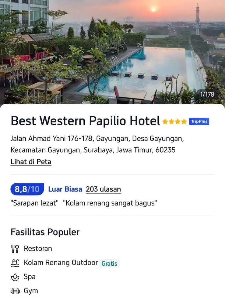 Voucher Hotel Bess Western Surabaya
