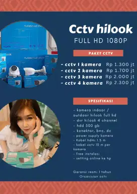 Promo cctv murah garansi resmi pemasangan rapi