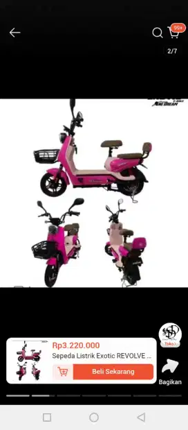 Sepeda listrik exotic revolve E bike