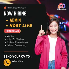 Lowongan Kerja: Host Live & Staff Administrasi