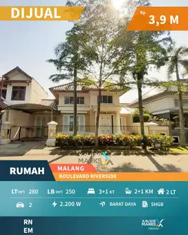 Dijual Rumah Selangkah ke Exit Tol di Riverside Malang