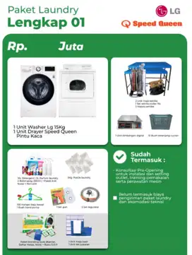Paket Usaha Laundry Kiloan Pemula 1 Stack Siap Pakai Paket Lengkap 01