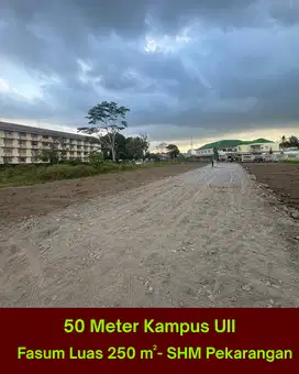 50 Meter Kampus UII, Tanah Jogja Cocok Bangun Kost Ekslusif