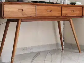 Buffet kayu minimalis Jati Warna Natural