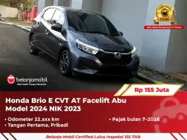 [ GARANSI 5TH ] Honda Brio E CVT AT Facelift Abu 2023/2024