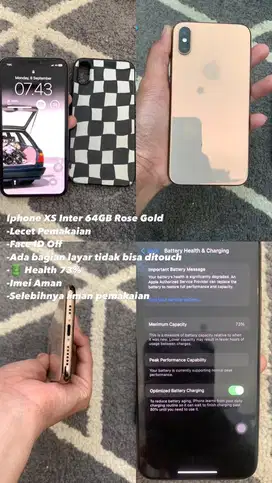 Iphone XS Inter 64GB Rose Gold