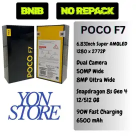 Poco F7 - White, Black & Silver (BNIB)
