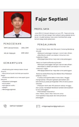 Cari pekerjaan, apa aja yg penting halal.