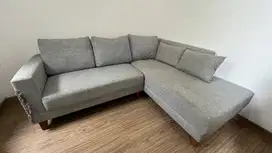 Sofa Abu-abu Muda L Kiri Virgo Vassa