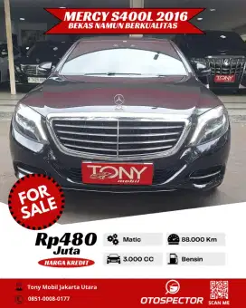 Mercedes Benz S400L 2016 Hitam