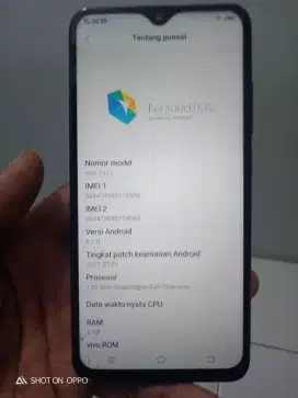 Jual Vivo 1811/y93 ram 3/32 minus layar sentuh retak,ketikan normal