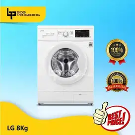 Mesin Cuci LG 8 Kg FB1208S6W Front loading Laundry Garansi