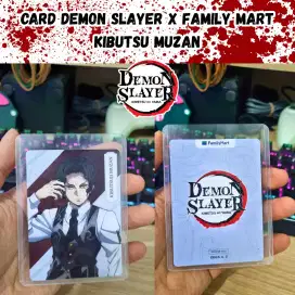 Card demon slayer x family mart muzan kibutsuji