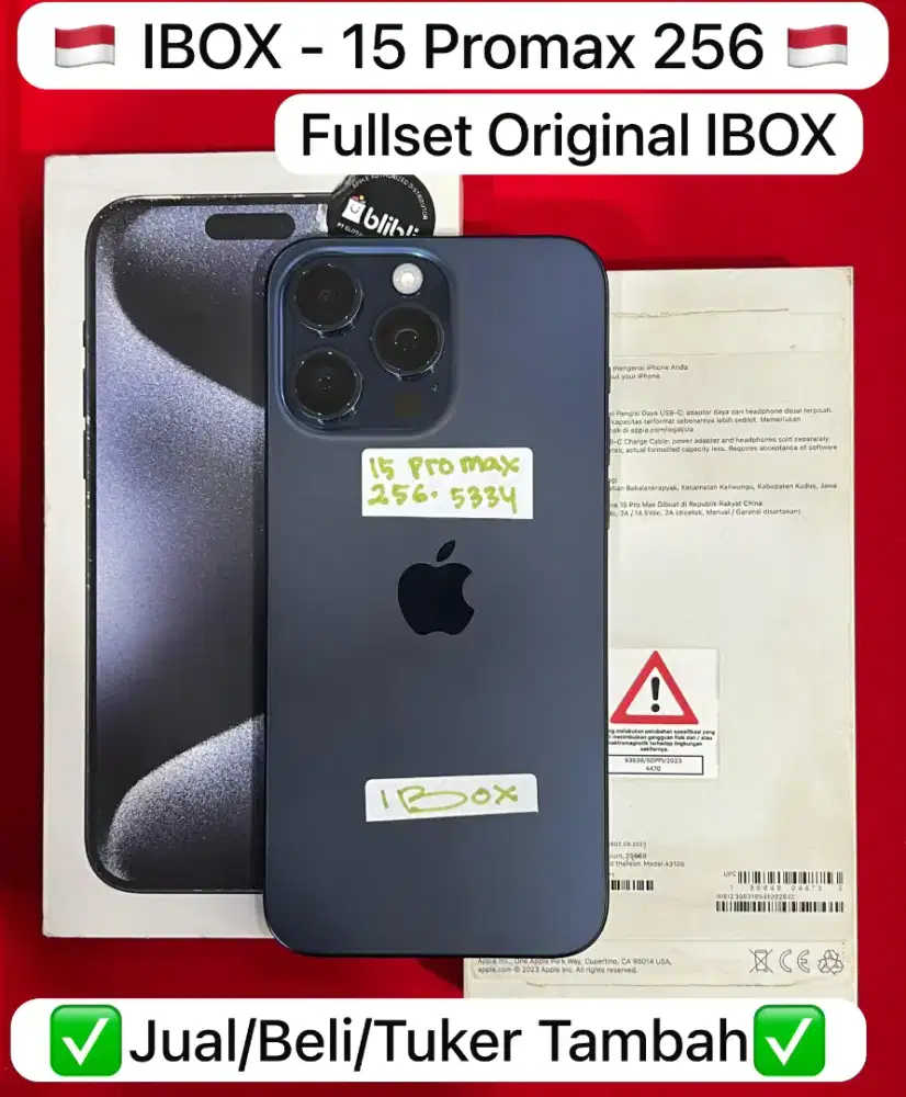 Iphone 15 pro max 256GB, Bisa Cicilan