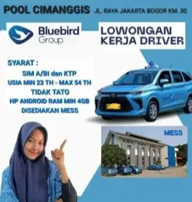 Pengemudi driver taxi blue bird pool cimanggis