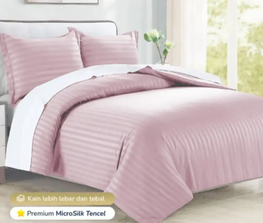 Sprei murah motif hotel uk 160 queen size