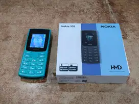 Feature Phone Nokia 105 2023 Cyan Dual Sim Fullset Second Like New Gan