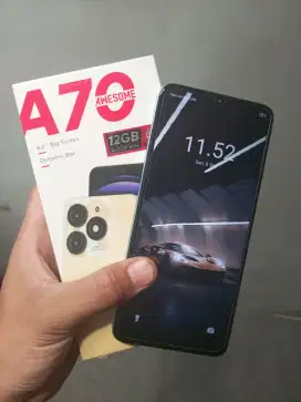 Hp itel a70 4+4/64 Lengkap ori segel