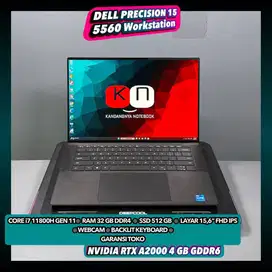 Dell Precision 15 5560 Core i7 11800H Gen11 RTX A2000 4GB Ram 32/512GB