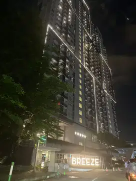 Jual Murah Studio Full Furnish Breeze Apartemen Bintarojaya