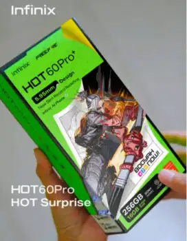 Di jual hp Infinix hot 60 pro ram 8/256 GB Mash baru belum di buka