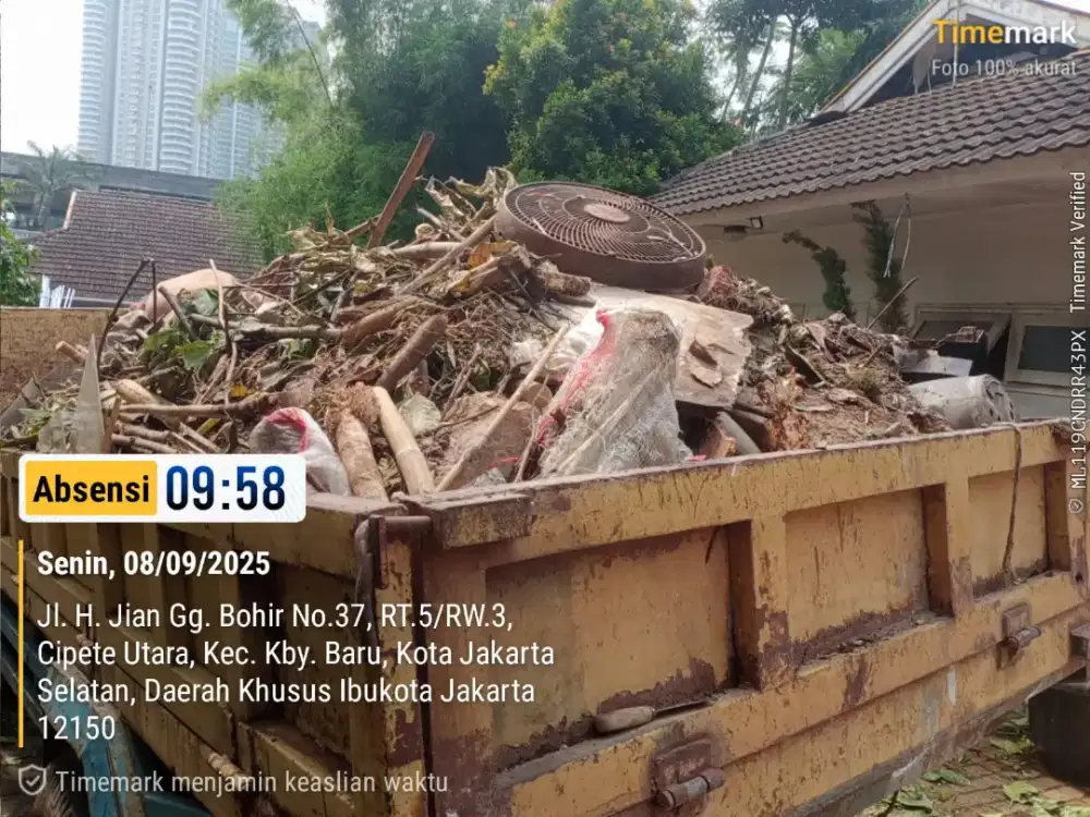 Jasa angkut puing dan sampah