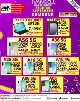 Samsung a36 ram 8/256 free ta sofcase and tg