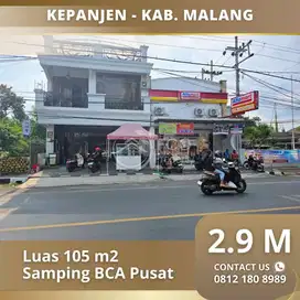Bangunan Komersil Kepanjen Ahmad Yani Samping BCA Pusat