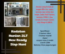 Rumah New Belum Pernah Dihuni Cluster Kedaton BSB Harga Bwh Pricelist
