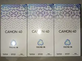 TECNO CAMON 40 8/256 Black New Segel BNIB No Repack Garansi Resmi