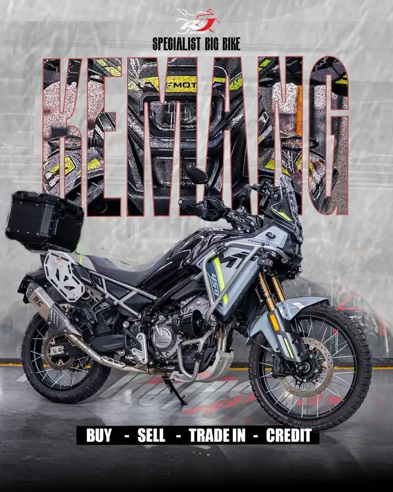 (BPKB & STNK) Full Paper CF Moto 450 Nik 2024 warna abu- abu