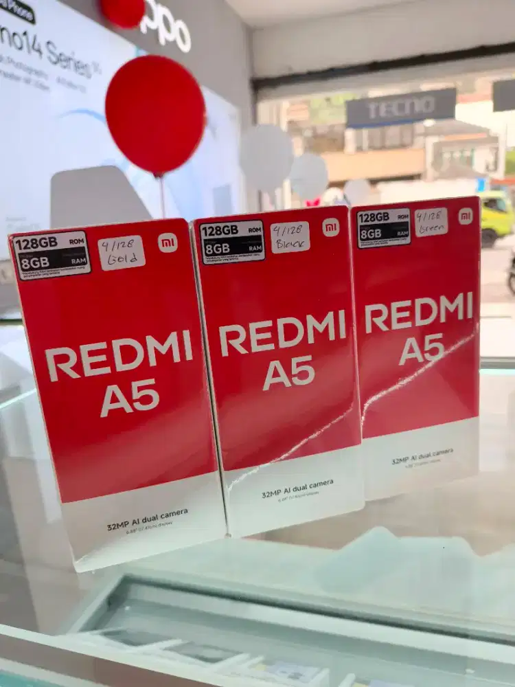redmi a5 4+4/128 segel pabrik garansi resmi