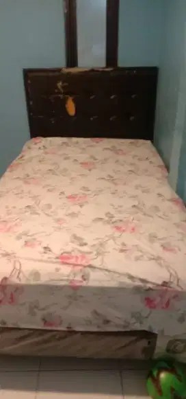 Springbed + Lemari Kayu Jati
